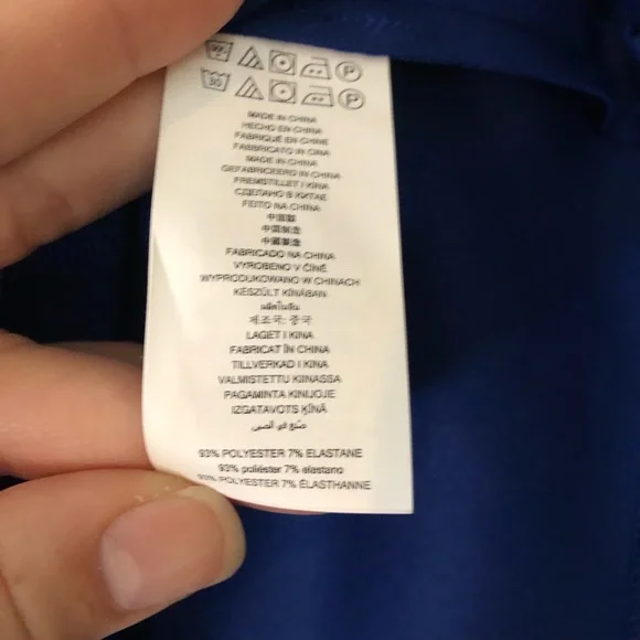 BNWOT Michael Kors Royal Blue Skater Skirt Dress in Scuba material 👗 - Picture 7 of 9